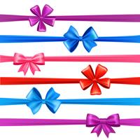 Bows And Ribbons Set vector