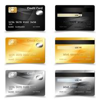 Diseño de tarjeta de crédito vector