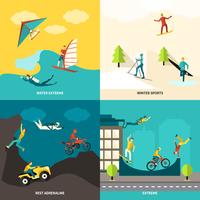 Extreme Sports Set vector