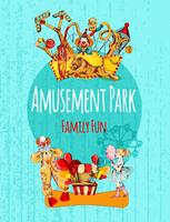 Amusement Park Poster vector
