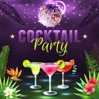 Cocktail Party Poster vector