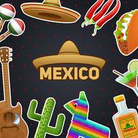 Mexican Symbols Illustration vector