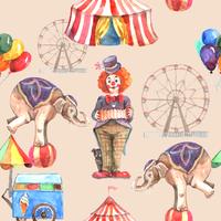 Circus Seamless Pattern vector