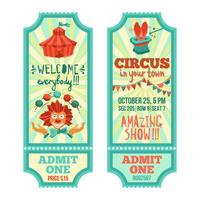 Circus Tickets Set