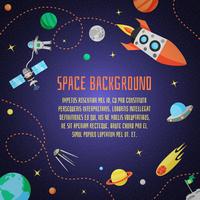 Space Cartoon Background vector