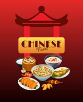 Asian Food Poster vector