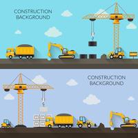 Ilustración de fondo de construcción vector