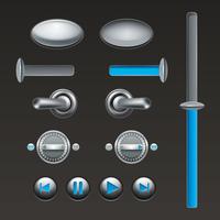 On Off Button Set vector