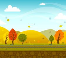 Game 2d Park Landscape vector