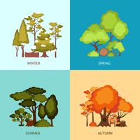 Concepto de diseño de bosque vector
