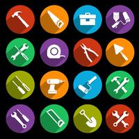 Tools icons set vector