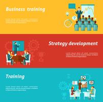 Business Training Banners vector