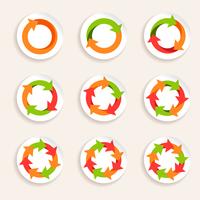 Icono de flecha circular vector