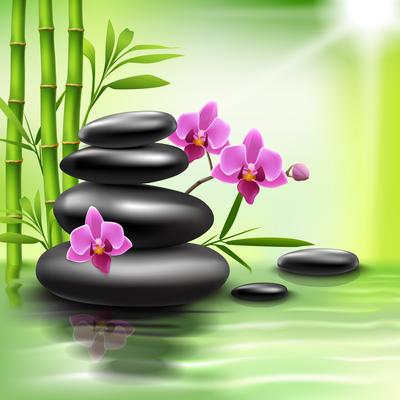 Realistic spa background