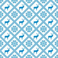 Traditional scandinavian pattern. Nordic ethnic seamless background vector