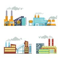 Building industry icons set vector