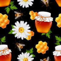 Honey seamless pattern