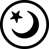 Vector Crescent Moon Icon