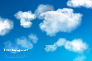 Sky clouds background vector