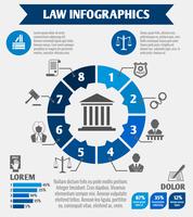 Law icons infographic vector