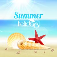 Summer holiday vacation travel poster vector