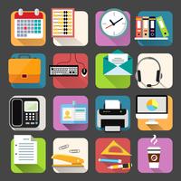 Business Flat Icons Set vector