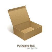 Paper packaging box vector