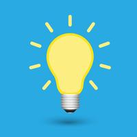 Light bulb creative idea vector