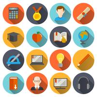 E-learning Icons Flat vector