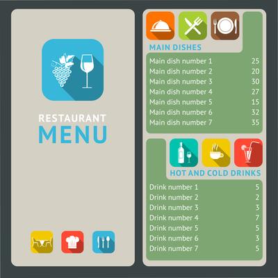 Restaurant menu template