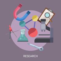 Research Conceptual illustration Design vector