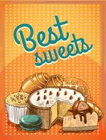 Best sweets pastry poster