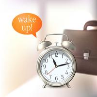 Alarm clock background vector