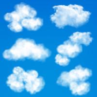 Sky clouds background vector