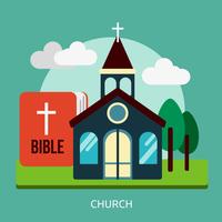 Church Conceptual illustration Design vector