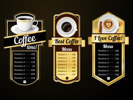 Coffee design templates vector