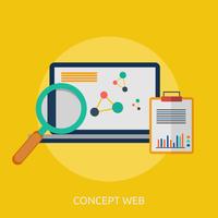 Concept Web Conceptual illustration Design vector