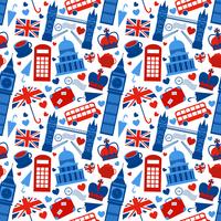 Seamless pattern background with London