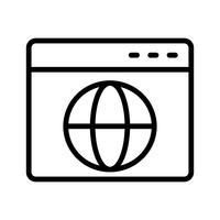 Vector icono de navegador