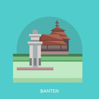 Banten Conceptual illustration Design vector