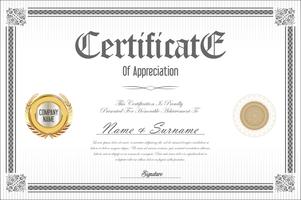 Certificate vector