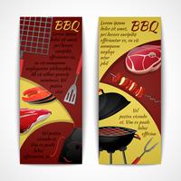 Bbq banners set vector