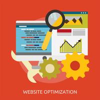 Optimización de sitios web Conceptual ilustración Diseño vector
