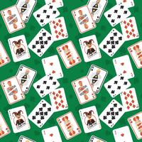 Playing cards seamless pattern vector