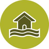 Flood Symbol Vector Icon