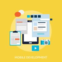 Mobile Development Conceptual illustration Design vector