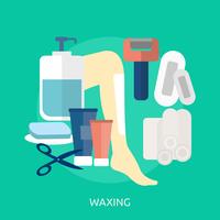 Waxing Conceptual illustration Design vector