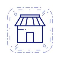 Vector icono de tienda