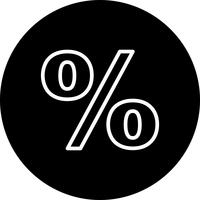 Percentage Vector Icon