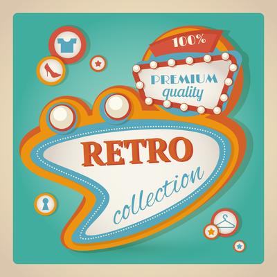 Retro speech bubble